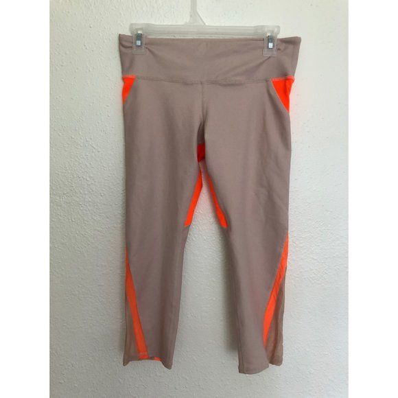 Alo Yoga Range Mesh Capri Legging Pink & Orange M - Picture 2 of 12